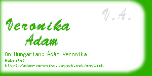 veronika adam business card
